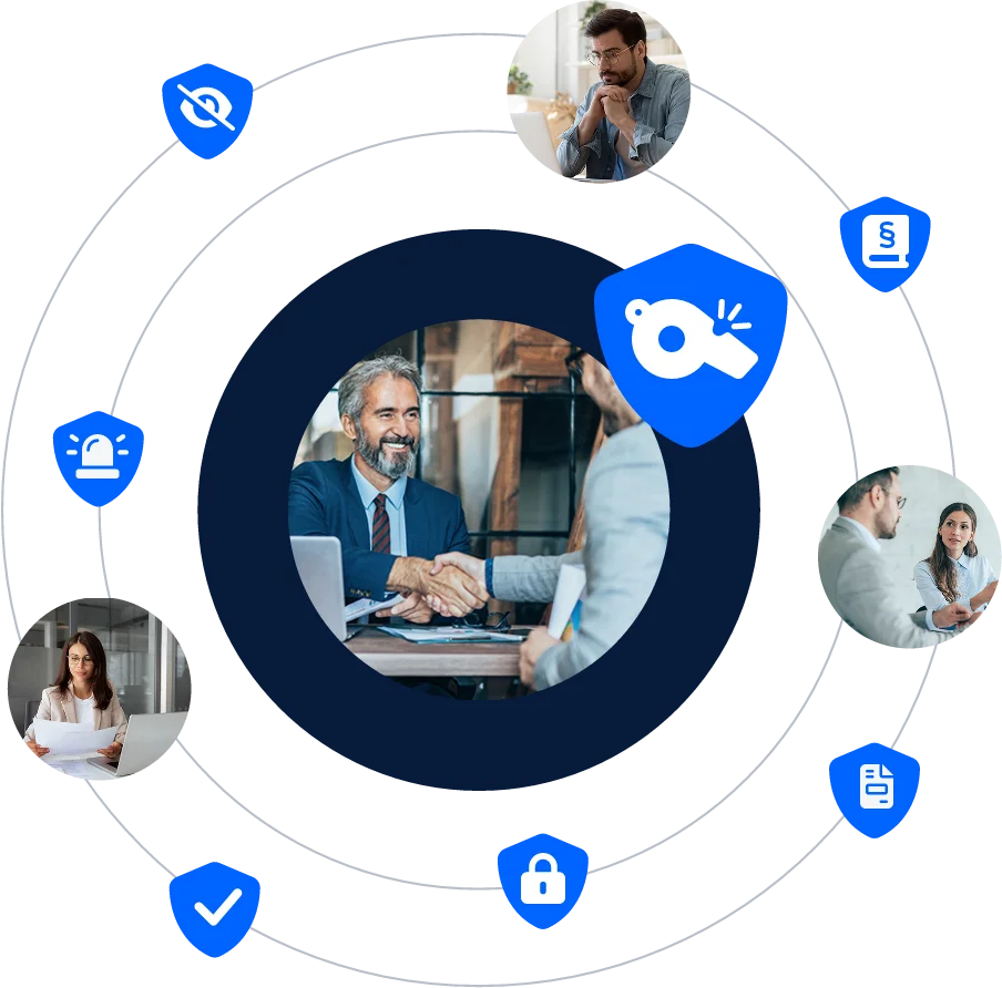 Report Securely whistleblowing platform — anonymous reporting dashboard